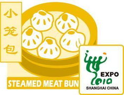 上海世博會特許商品 小吃系列徽章 小籠包